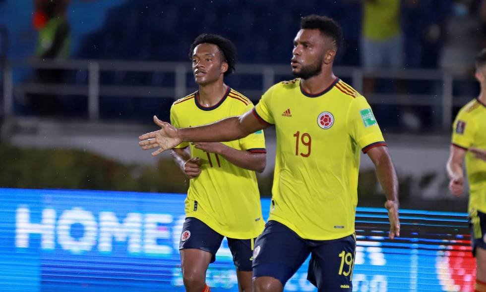 algunos jugadores de la Selección Colombia se fueron contra el delantero del Junior de Barranquilla, Miguel Ángel Borja, por no anotar ni un solo gol, de las pocas opciones que tuvo el delantero costeño.