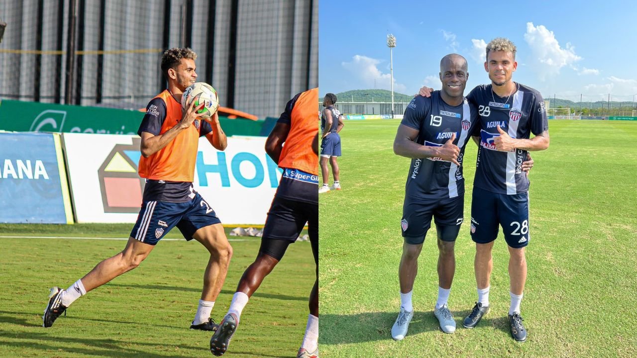 Luego unos días en su tierra natal y en compañía de sus seres queridos, el guajiro Luis Díaz regresó a Barranquilla para retomar su actividad física, el jugador del Liverpool decidió ir al entrenamiento del Junior para visitar a sus excompañeros y también para entrenar con ellos.