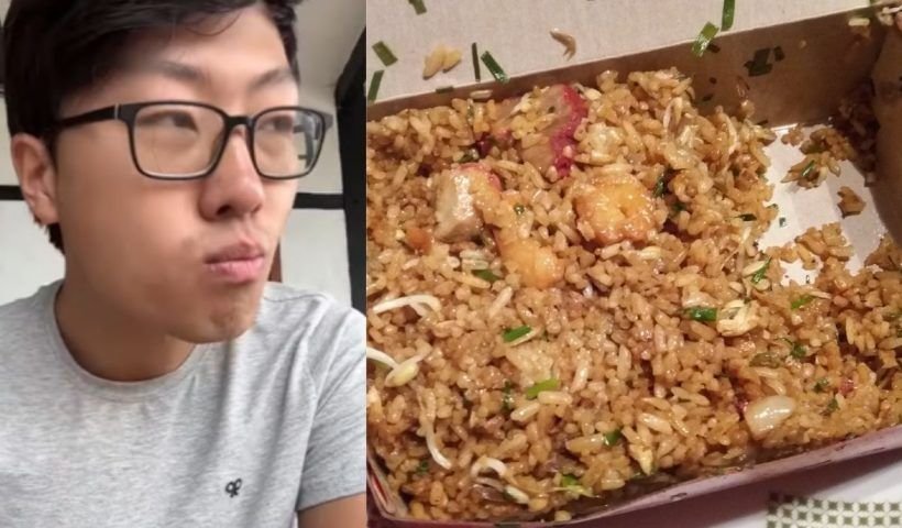 El parecer el asiático que está de visita en el país no le cayó nada en gracia el arroz chino que probó en la ciudad de Bogotá.