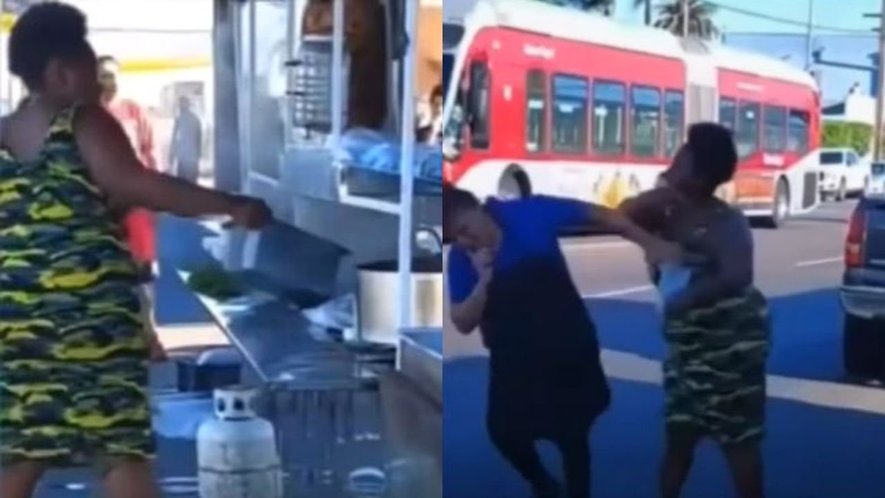 Una mujer rabiosa la cogió en contra de una vendedora de fritos, el hecho quedó registrado en un video que se hizo viral en las distintas plataformas sociales.